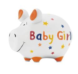 Sparschwein Baby Girl bunt