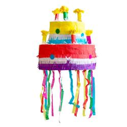 Piñata Torte Nr 4 30 x 30 x 31,5 cm bunt