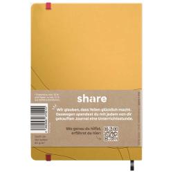 SHARE Journal A5 192 Seiten dotted gelb