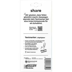 SHARE Textmarker 2er Set gelb orange