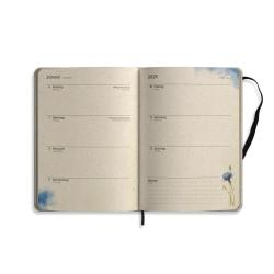 matabooks - A5 Kalender Samaya 2025 Farbe: Blossom Blue (DE/EN)