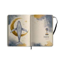 matabooks - A5 Kalender Samaya 2025 Farbe: Midnight (DE/EN)