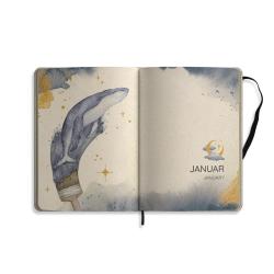 matabooks - A5 Kalender Samaya 2025 Farbe: Midnight (DE/EN)