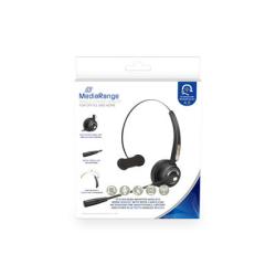 MediaRange Wireless Mono Headset black