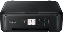 schwarzer Multifunktionsdrucker von Canon. Funktionen: Kopieren, Scannen, Drucken.