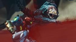 Cover für das Spiel Metroid Dread. Abgebildet ist eine Figur in einem futuristischen Anzug mit einer Waffe.