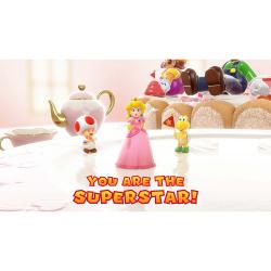 Cover für das Spiel Mario Party Superstars. Zeigt Mario, Luigi, Prinzessin Peach und Yoshi auf einem bunten Spielbrett.