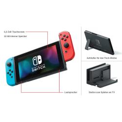 NINTENDO Konsole Switch neon rot/blau (neue Edition) 