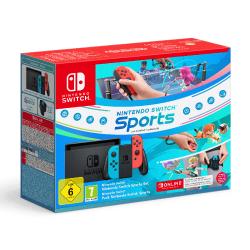 NINTENDO Switch neon-blau/neon-rot Sport Bundle inklusive 12 Monate Nintendo Switch Online