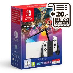 NINTENDO Konsole Switch (OLED-Modell) weiß inklusive Mario Kart 8 Deluxe und NSO-Mitgliedschaft