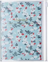 MARK´S 2024/2025 Taschenkalender A6 vertikal, Flower Pattern, Turquoise