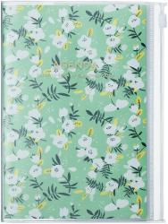 MARK´S 2024/2025 Taschenkalender B6 vertikal, Flower Pattern, Green