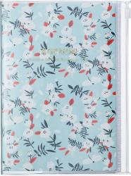 MARK´S 2024/2025 Taschenkalender B6 vertikal, Flower Pattern, Turqoise