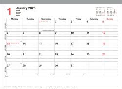 MARK´S 2025 Tischkalender M, Ivory