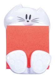 Notes Spender Katze inkl. 1 Block Post-it Super Sticky Z-Notes 