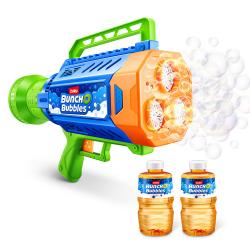 Bunch O Bubbles Seifenblasen-Blaster groß inkl. 2 x 250 ml Seifenblasenlösung blau/orange