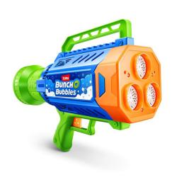 Bunch O Bubbles Seifenblasen-Blaster groß inkl. 2 x 250 ml Seifenblasenlösung blau/orange