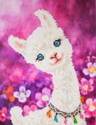 DIAMOND DOTZ Schmuckstein-Bild Lulu Llama 42 x 32 cm bunt