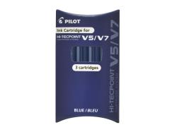 PILOT Nachfüllmine Hi-Tecpoint V5/V7 Cartridge System 3 Stk. blau