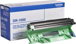 Schachtel mit der Aufschrift DR-1050. Enthält eine grüne Trommeleinheit für Drucker.