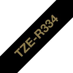 BROTHER P-Touch Textil-Band 12mm schwarz/gold