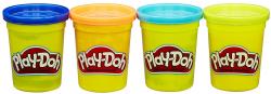 HASBRO Play-Doh Wild 4er Pack Farben-Set sortiert Knete und Zubehör 448 g