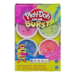 HASBRO Play-Doh Knete Color Burst mit Zubehör farblich sortiert