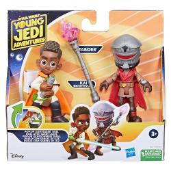 HASBRO Star Wars Pop-Up Lichtschwert Duell Kai Brightstar & Taborr 10 cm bunt