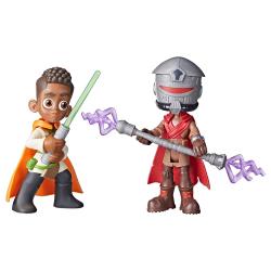 HASBRO Star Wars Pop-Up Lichtschwert Duell Kai Brightstar & Taborr 10 cm bunt