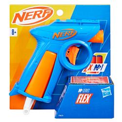 NERF N Series Flex Blaster inkl. 2 Darts blau/orange