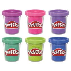 PLAY-DOH Funkelknete 6 x 56 g mehrere Farben