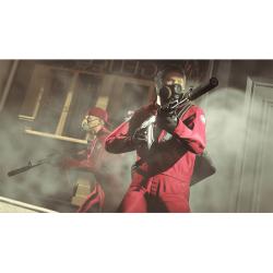 Spielcover für Grand Theft Auto V. Enthält verschiedene Charaktere und Fahrzeuge.