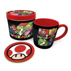 Tasse Super Mario inklusive Untersetzer bunt