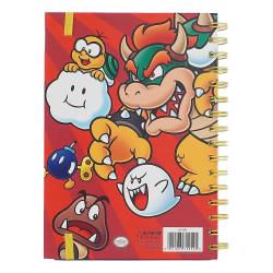 Notizbuch Super Mario A5 80 Blatt liniert bunt