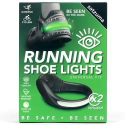 SATZUMA Beleuchtung für Laufschuhe Running Clip Lights schwarz