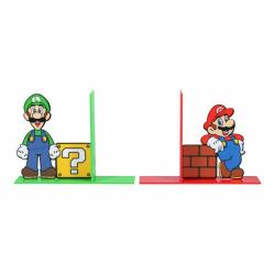 Buchstützen Super Mario und Luigi bunt