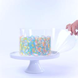Tortenrandfolie 20 cm hoch transparent