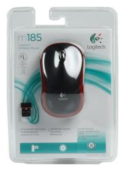 LOGITECH Maus M185 rot