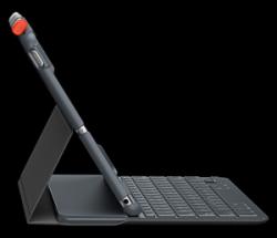 Logitech Tastatur slim folio grau