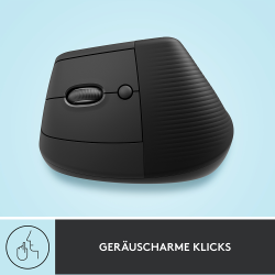 Logitech Maus Lift Ergo Maus links grau