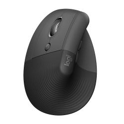 Logitech Maus Lift Ergo Maus links grau/schwarz