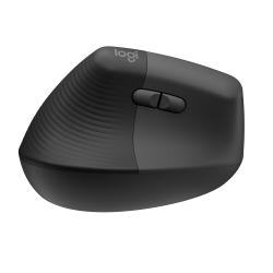 Logitech Maus Lift Ergo Maus links grau/schwarz