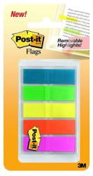 Post-it Haftnotizen - Indexstreifen, 11.9 x 43.2 mm, 5x 20 Blatt, Neonfarben 