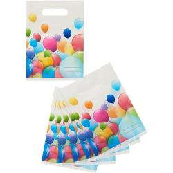 Süßigkeitenbeutel mit bunten Ballons 6 Stück