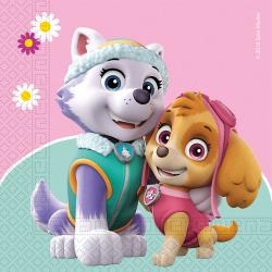 Servietten Paw Patrol Everest und Skye 33 x 33 cm 20 Stück bunt