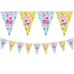 Fahnenkette Peppa Pig 203 cm bunt