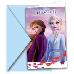 Einladungskarten - Disney Frozen 2, 6 Stück 