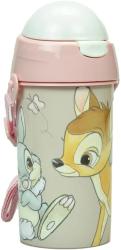 Thermoskanne mit buntem Design. Abgebildet sind ein Hase und ein Reh.