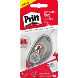 Korrekturroller in transparenter Verpackung. Flexibles Design, 6 mm breite Korrekturfläche.
