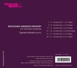 Wolfgang Amadeus Mozart: Viennese Sonatinas / Sechs Wiener Sonatinen, 1 Audio-CD - CD